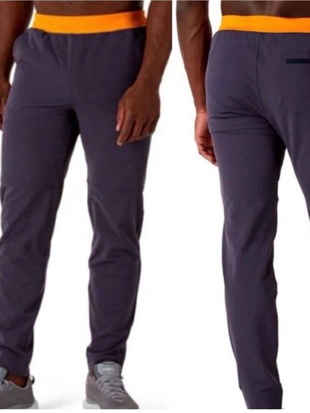 cotopaxi Men's Baja Joggers in Charcoal with Orange Waistband